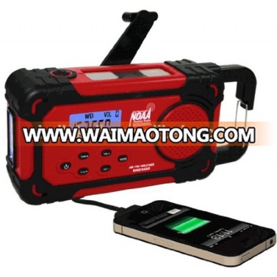 Solar FM/AM Weather Band Crank Radio