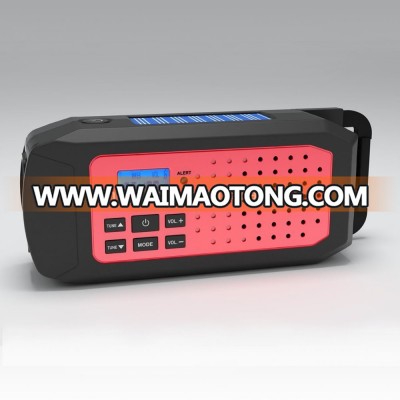 Solar Hand Crank Dynamo Emergency Radio with AM FM Weather Band