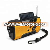 Simple Carry Hurricane portable usb am fm mw sw mobile phone chargers solar hand crank pocket radio