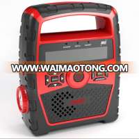 Solar Hand Crank Generator All Hazard Public Alert Certified NOAA Weather Band Radio with SAME